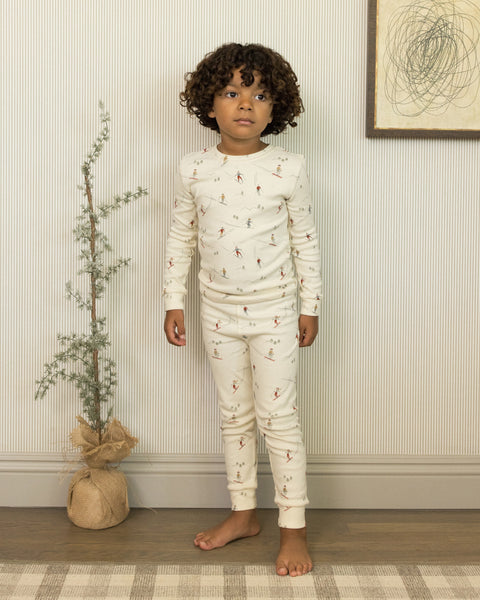 skiers organic pajama set
