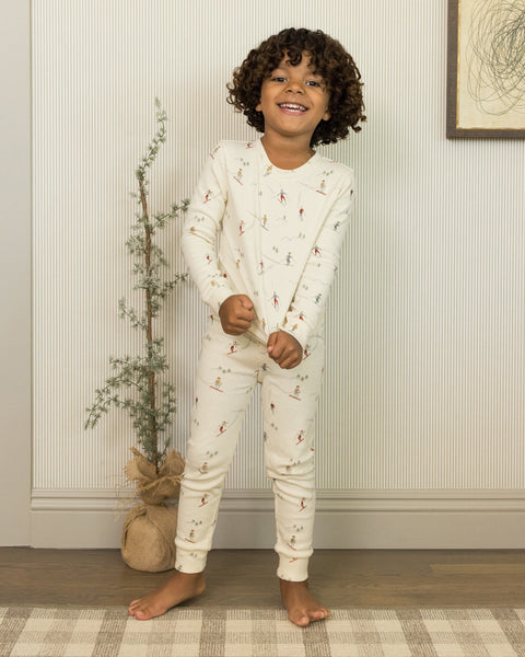 skiers organic pajama set