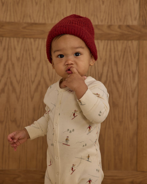 skiers organic long john pajamas