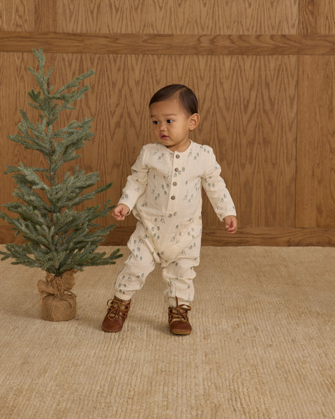 skiers organic long john pajamas