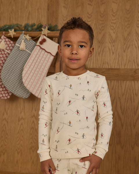 skiers organic pajama set