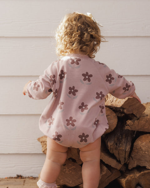 crew neck romper daisy