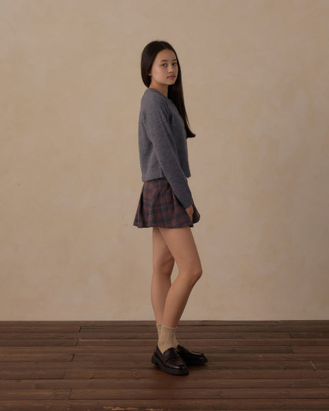 teen pleated plaid skirt