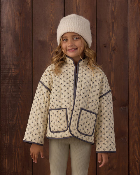 quilted jacket vintage fleur