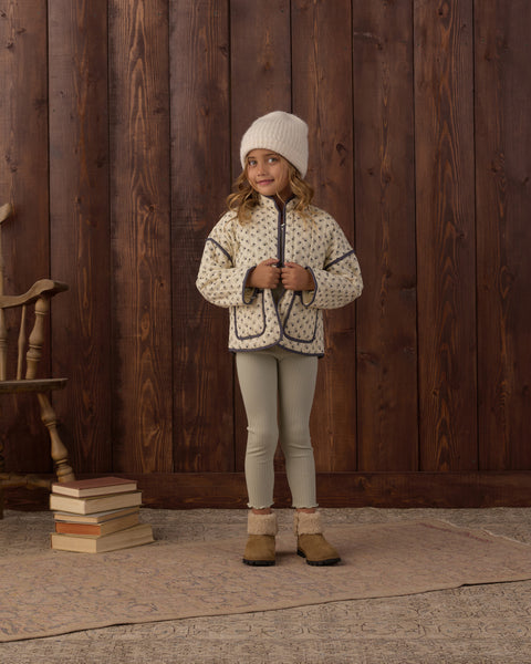 quilted jacket vintage fleur