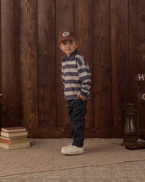 rugby polo sage stripe