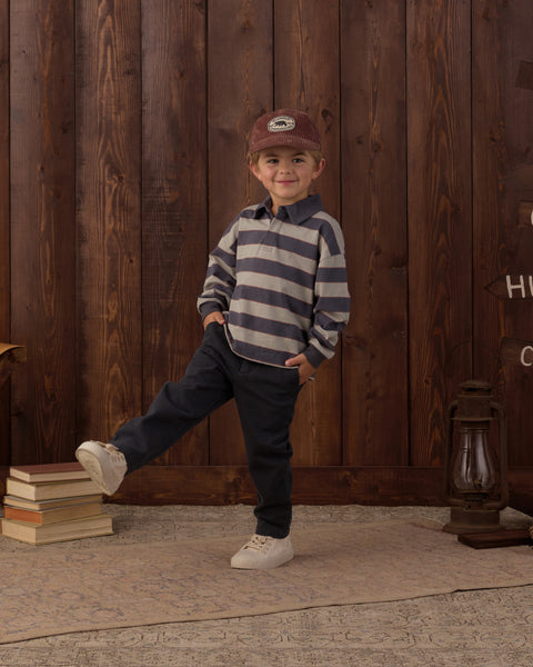 rugby polo sage stripe