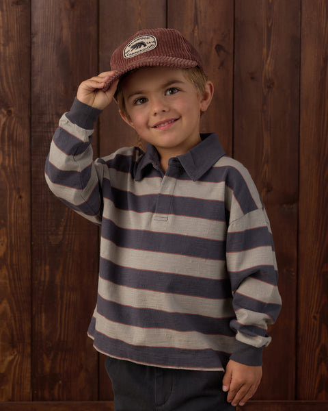 rugby polo sage stripe