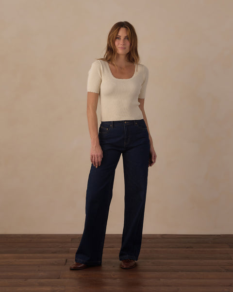 women's scallop tee
