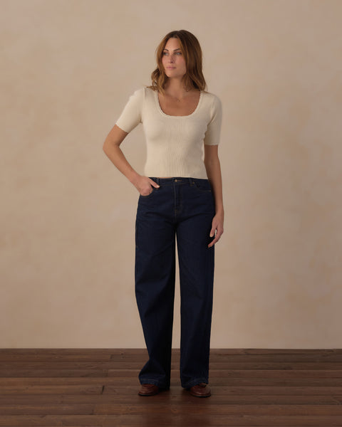 women's scallop tee