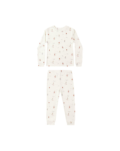 skiers organic pajama set