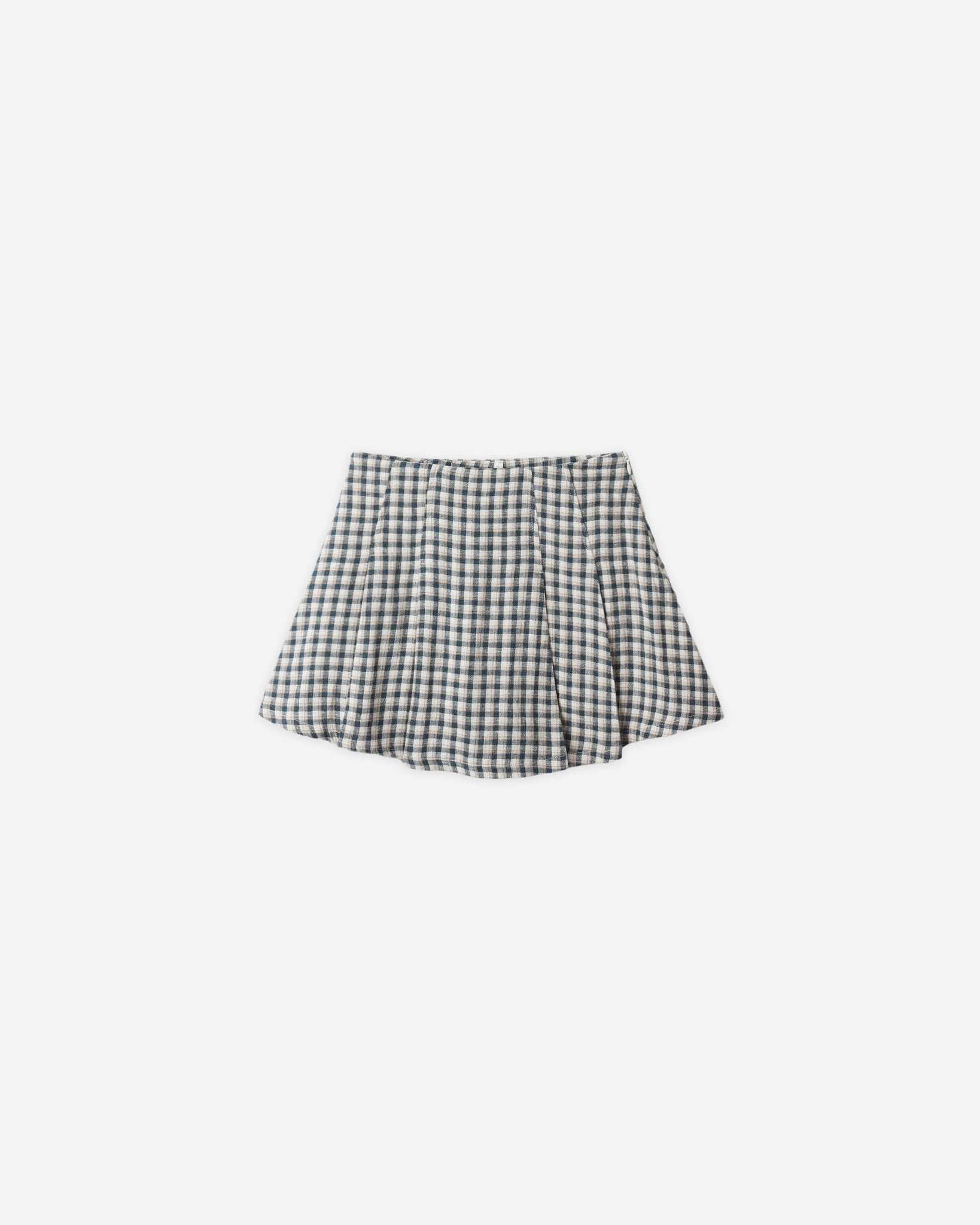 pleated mini skirt