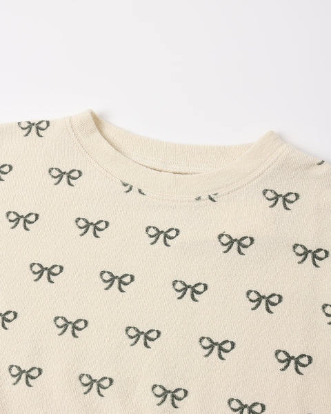 spongey knit set bows