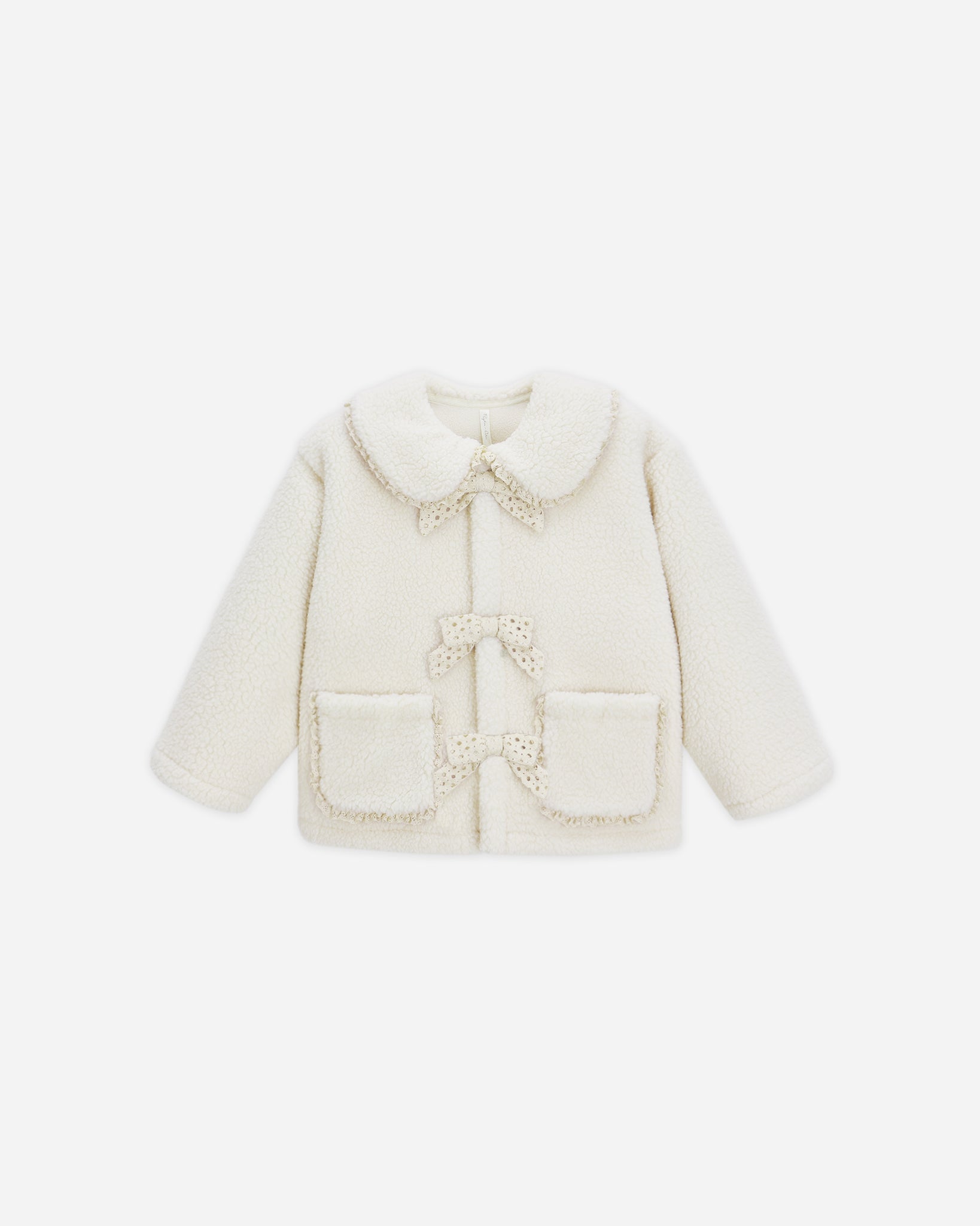 shearling collared coat