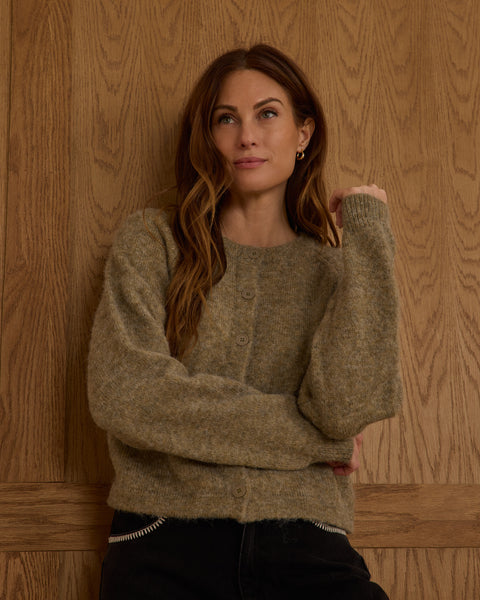 women's fuzzy cardigan