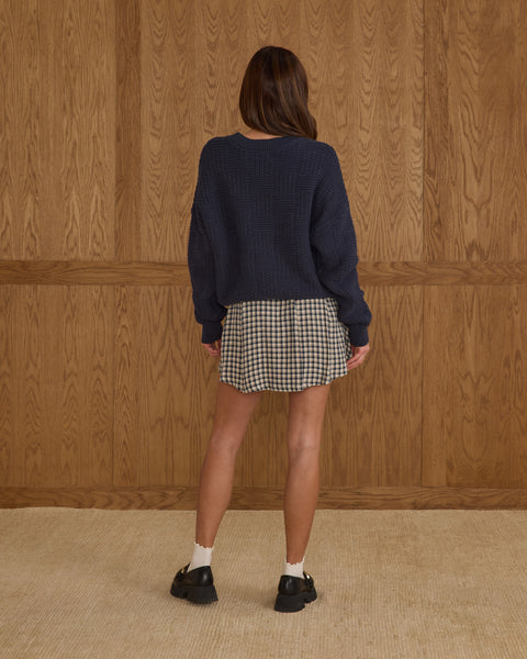 women's pleated mini skirt