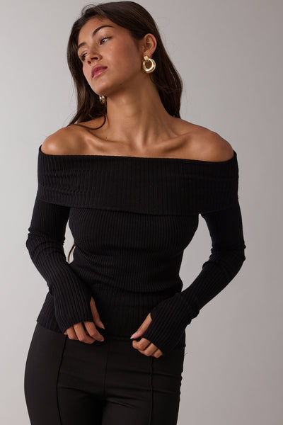 overfold off the shoulder top