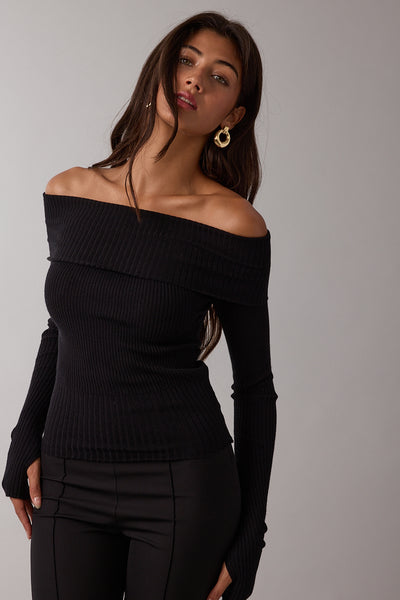overfold off the shoulder top