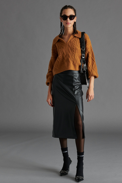 cay collared sweater
