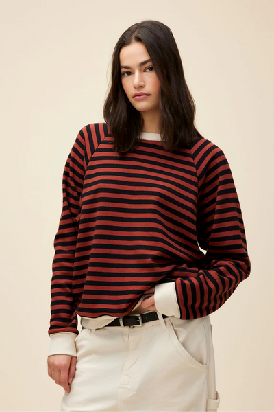 vintage stripe sweatshirt