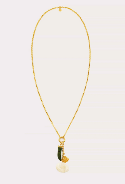 horn charm necklace
