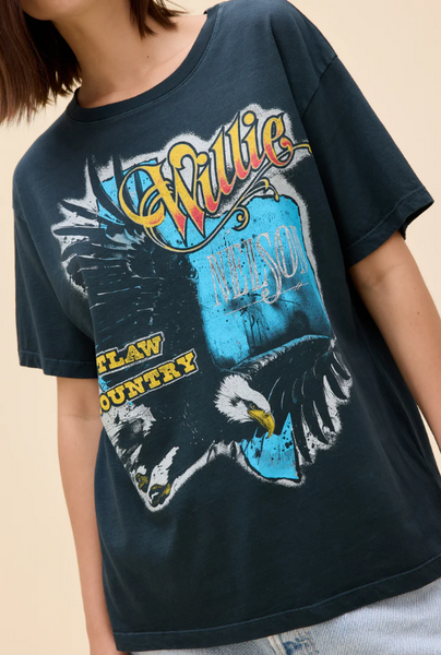 willie nelson outlaw tee