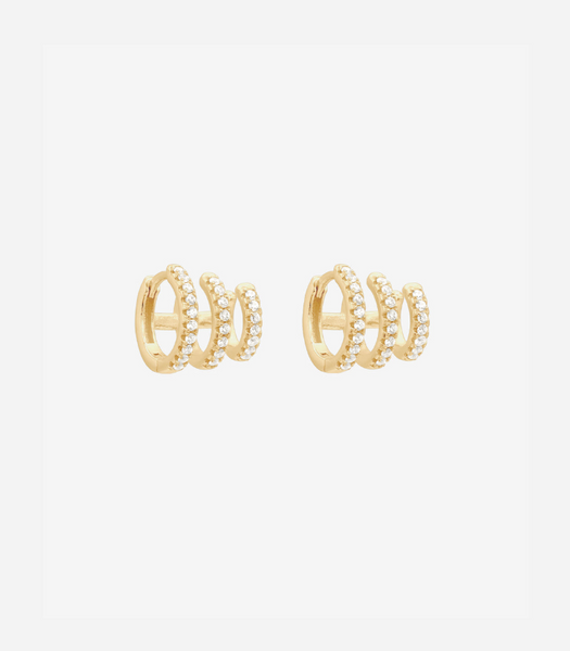 katerina triple pave hoop