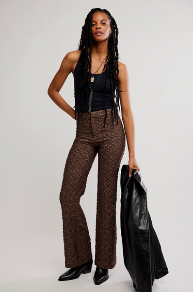 runaway floral flare pants