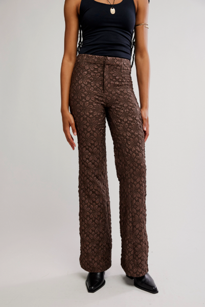 runaway floral flare pants