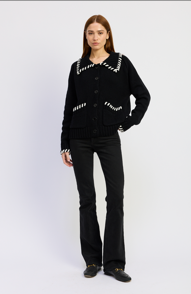 piper whipstitch cardigan