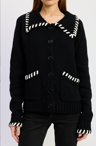 piper whipstitch cardigan