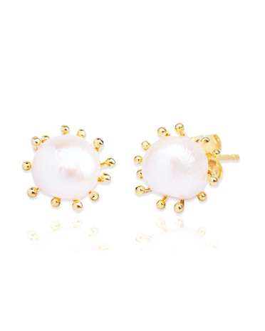 pearl bloom prong stud