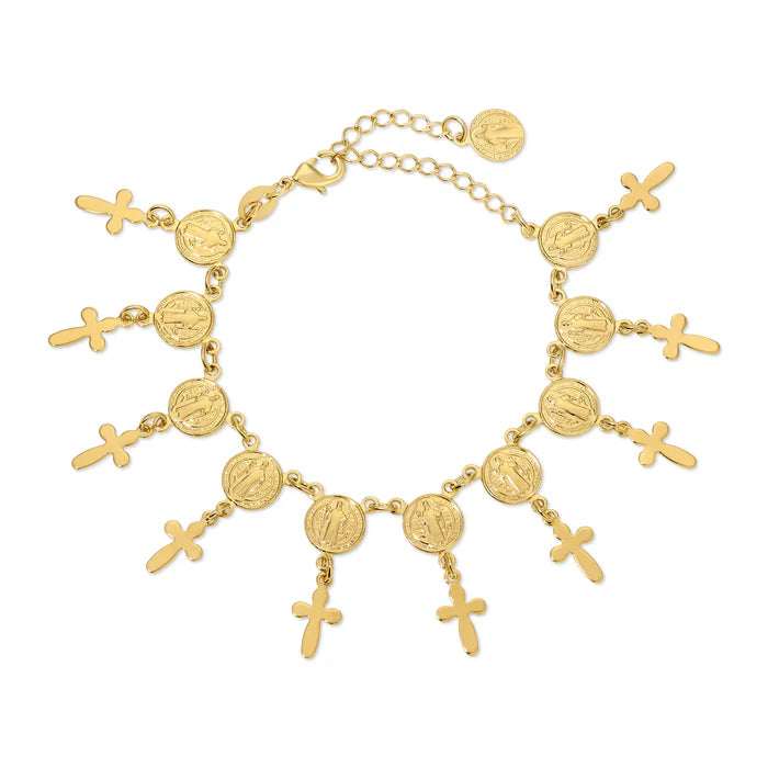 saint benedict shaker bracelet