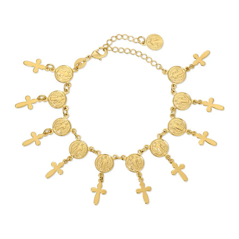 saint benedict shaker bracelet