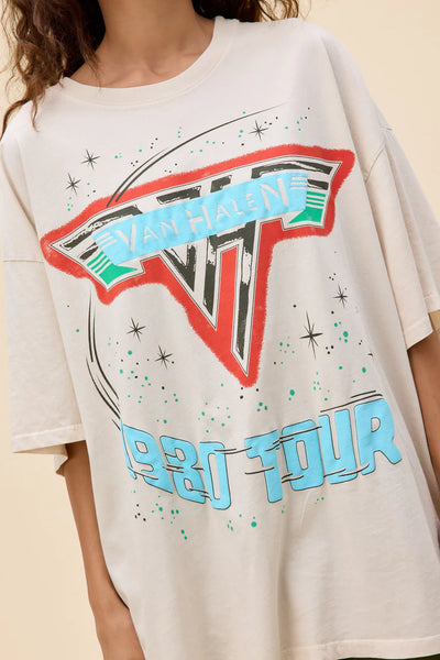 van halen 1980 tour OS tee