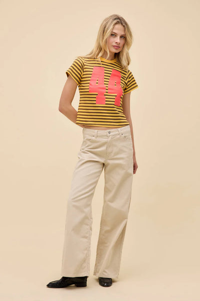 44 striped vintage tee