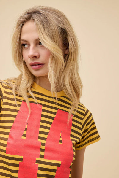 44 striped vintage tee