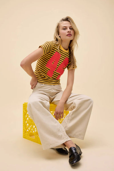 44 striped vintage tee
