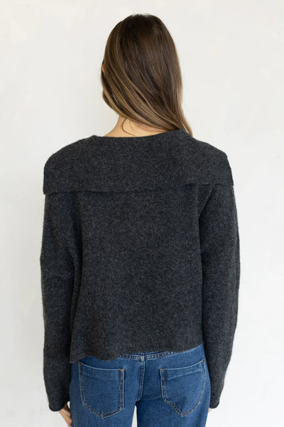 sailor collar piper cardigan