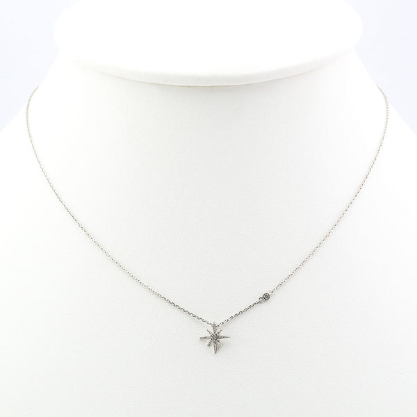 starburst necklace with one cz