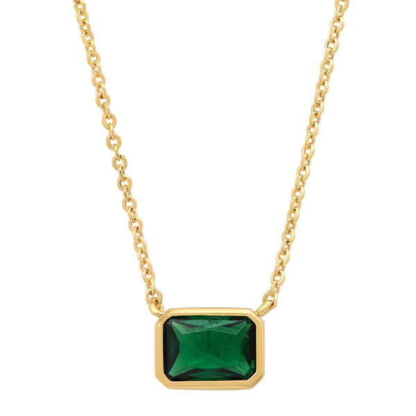 color stone necklace