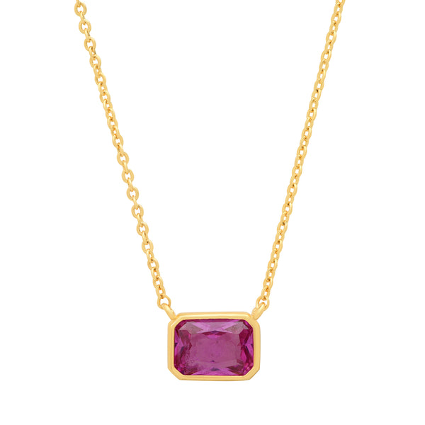 color stone necklace
