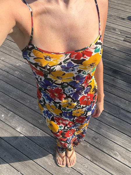 vintage slip maxi dress