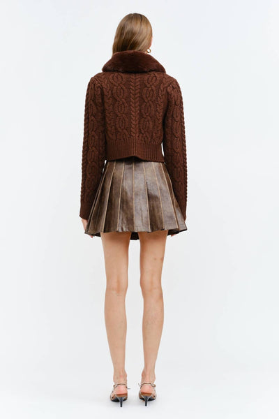 angie brown cardigan