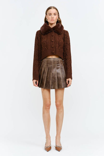 angie brown cardigan