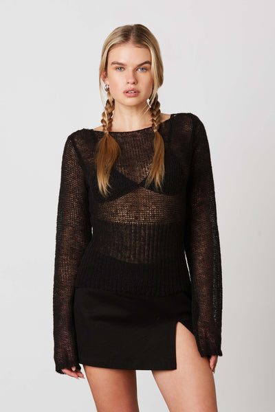 sheer sweater