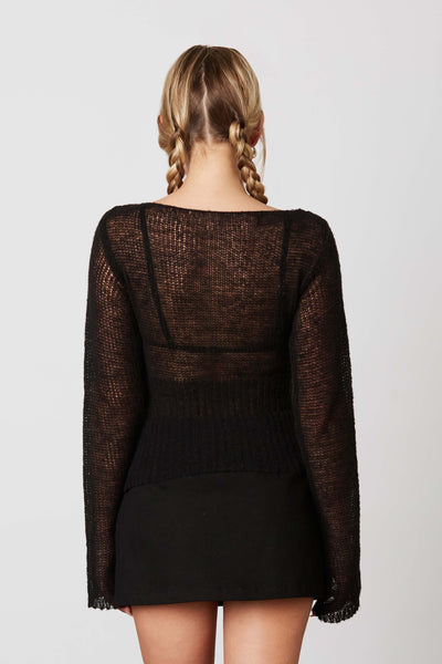 sheer sweater