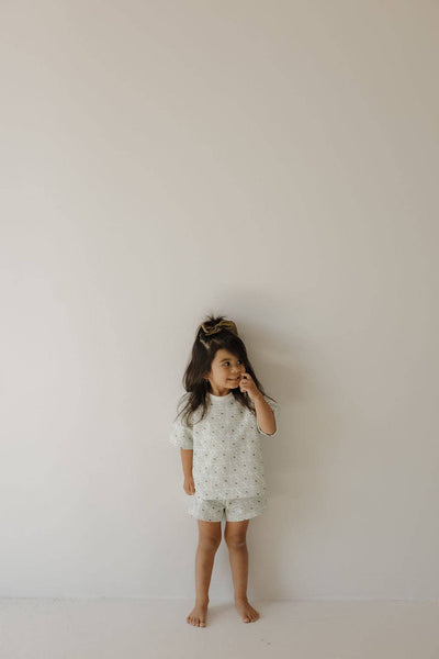 floral shorts set