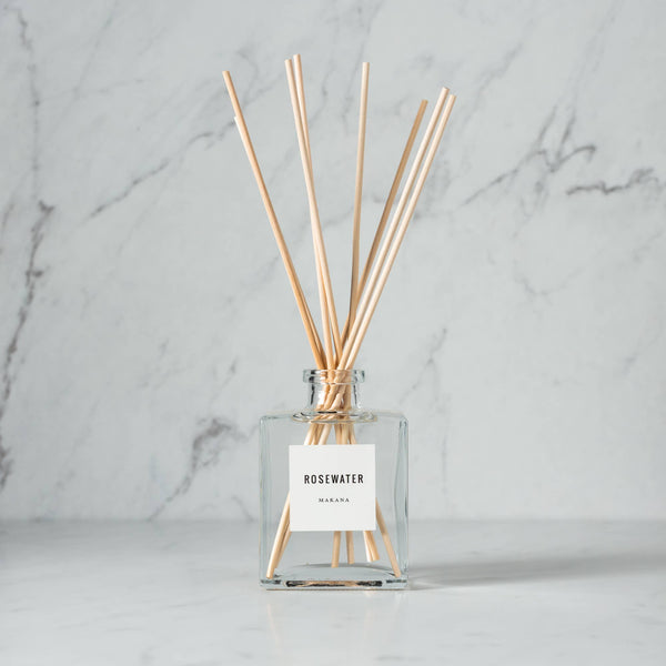 Rosewater Reed Diffuser 4.5 oz: 4.8 oz