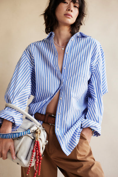 sabine tailored button down